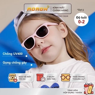 Kính Mát Chống UV Tròng Phân Cực Cho Bé Từ 0-2 Tuổi Kèm Dây Chống Tuột Gọng Đàn Hồi Tốt An Toàn Thời Trang AK136