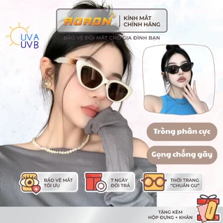 Kính Mát Mắt Mèo Phân Cực Trendy AORON Chống Tia Cực Tím Bảo Vệ Mắt Gọng Thời Trang Xu Hướng Nam Nữ
