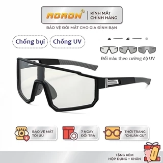 Kính Thể Thao Chống Gió Bụi Nước Mưa AORON Đạp Xe Vận Động Ban Ngày Ban Đêm Chống Tia UV400 Đổi Màu Đa Dạng AK189