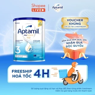 [Aptamil x KOL] Sữa bột Aptamil Profutura Kid Cesarbiotik New Zealand số 3 (800g) cho bé từ 24 tháng tuổi