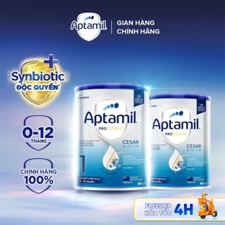 Combo 2 Sữa bột Aptamil Profutura Cesarbiotik New Zealand hộp thiếc số 1 (380g) cho bé từ 0-12 tháng tuổi
