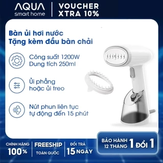 Bàn ủi hơi nước cầm tay Aqua SH2502R 250ml nút phun tự động, ủi đứng và treo - Bảo hành 12 tháng