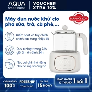 Máy đun nước pha sữa AQUA MH121T khử clo, đun siêu tốc, nút ghi nhớ riêng cho ba mẹ, ông bà