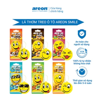 Lá thơm treo xe ô tô AREON Smile - Nhập khẩu Bulgaria