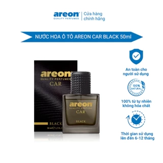 Nước hoa ô tô dạng xịt Areon Car Black Perfume 50ml