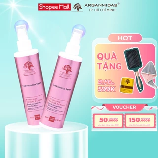Xịt dưỡng bảo vệ tóc Arganmidas, Xịt dưỡng trước khi sấy và tạo kiểu, siêu dưỡng tóc hư tổn, tóc mềm mượt - 250ml