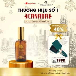 Tinh dầu dưỡng phục hồi tóc hư tổn chuyên sâu Arganmidas Moroccan Argan Oil 100ml