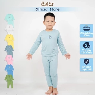 Bộ dài tay cài vai ASTAR vải cotton rayon in hình cho bé trai,gái 9 tháng-6 tuổi