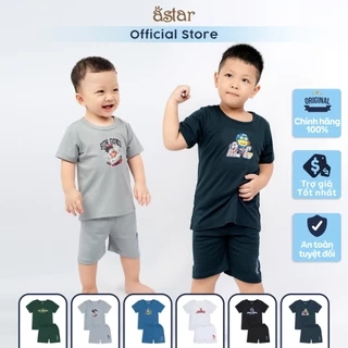 Bộ tay cộc thể thao Astar chất vải poly cool mát mẻ, thoáng khí cho bé từ 12 tháng đến 7 tuổi