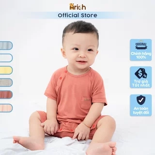 Body cộc tay Arich vải sợi tre petit cao cấp, co giãn, mềm mịn cho bé trai bé gái size 0-18tháng