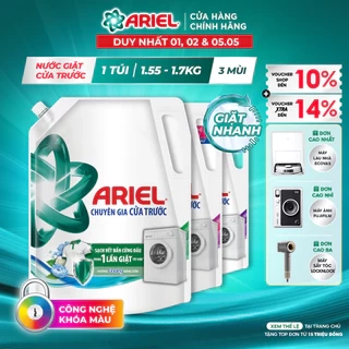 Nước Giặt ARIEL Chuyên Gia Cửa Trước Ngăn Lem Màu Hương Nắng Sớm/ Sen & Nhài/ Oải Hương Túi 3.7KG/3.9KG