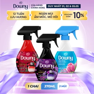 Xịt Vải DOWNY Khử Mùi Và Chống Khuẩn 99.9% Hương Nắng Mai/ Huyền Bí/ Đam Mê Chai 370ml