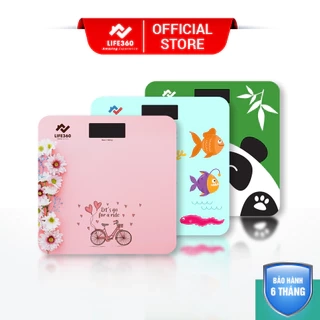 Cân Sức Khỏe Điện Tử LIFE360, Cân Điện Tử Thông Minh, Mặt Kính Cường Lực,Tải Trọng Tới 180kg