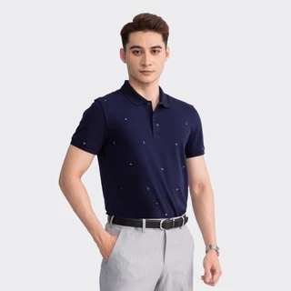 Insidemen Áo polo nam họa tiết độc đáo chất liệu cotton thoáng mát IPS009S3