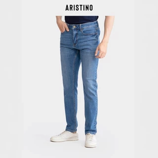 Quần Jeans nam ARISTINO dáng Regular fit suông nhẹ, thiết kế túi hai bên, màu sắc trẻ trung - AJN03602