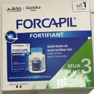 Hộp Quà Arkopharma COMBO 3 Viên Uống Forcapil Fortifiant - Giảm Rụng Tóc Sau Sinh, Hỗ Trợ Mọc Tóc B