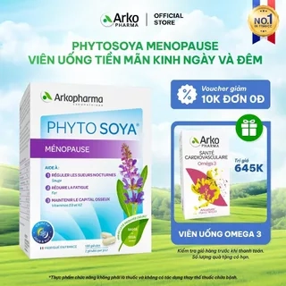 Viên Uống Giảm Triệu Tiền Mãn Kinh Phytosoya Ménopause Ngày Và Đêm, Giảm Bốc Hỏa, Mất Ngủ, Cân Bằng Nội Tiết.