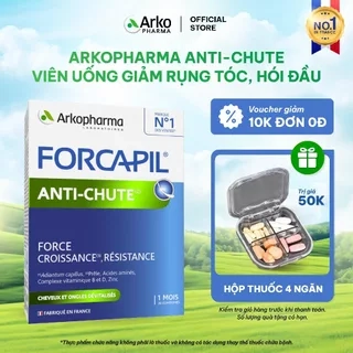 Viên Uống Hỗ Trợ Rụng Tóc Hói Đầu, Kích Thích Mọc, Dưỡng Tóc Biotin Arkopharma Anti-chute 30 viên/hộp