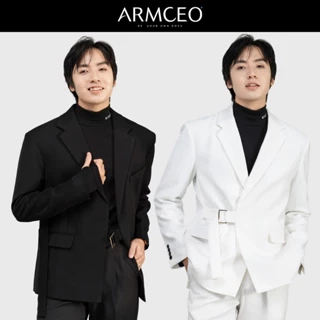 Áo blazer nam cao cấp ARMCEO LUX đai cài, có đệm vai, form tôn dáng chuẩn Hàn Quốc -ARK01