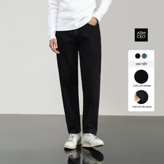Quần jean baggy nam BAETON cạp cao chất liệu dày dặn đứng form chống bai xù - J01