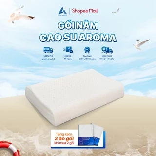 Gối Cao Su Aroma 40cm x 60cm - Lượn Sóng và Ovan - Giao Ngẫu Nhiên