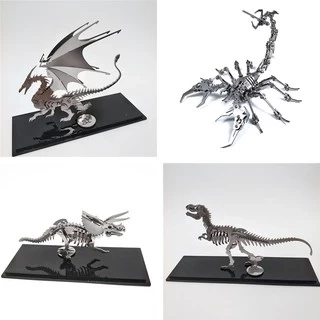 Mô Hình Kim Loại 3D Lắp Ráp Ốc Vít Côn Trùng và Động Vật