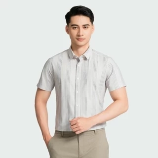 Áo Sơ mi kẻ sọc Nam Aristino Insidemen ISS009AZ dáng Comfort fit ôm vừa không túi ngực trẻ trung