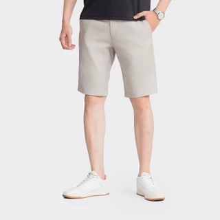 Quần Short kaki Nam Aristino Insidemen ISO023AZ phom dáng Regular Fit với độ suông rộng vừa phải màu sắc trung tính