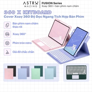 Bao da bàn phím bluetooth xoay 360 AstroMazing có Trackpad dành cho iPad