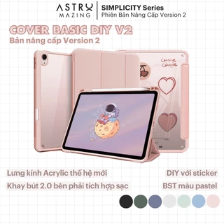 Bao da DIY D02 lưng kính chống ố vàng dành cho iPad DIY V2 AstroMazing - Case cho Pro 11 Air 4 5 Gen 9