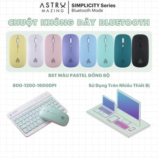 Chuột Bluetooth không dây AstroMazing silent siêu êm cho iPad, Android, Laptop, Macbook