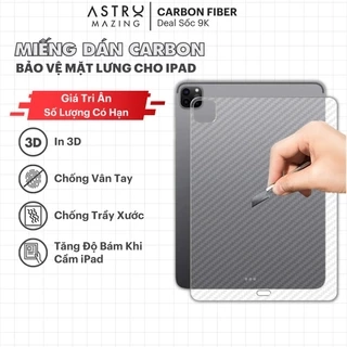 Miếng dán Carbon AstroMazing bảo vệ mặt lưng iPad chống trầy xước không bám vân tay