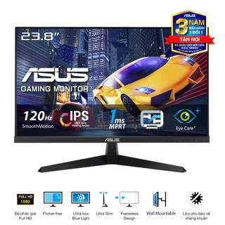 Màn Hình Bảo Vệ Mắt ASUS VY249HGR 23.8" IPS 1ms MPRT 120Hz Full HD Viền Mỏng Eye Care Plus Lớp phủ bảo vệ kháng khuẩn