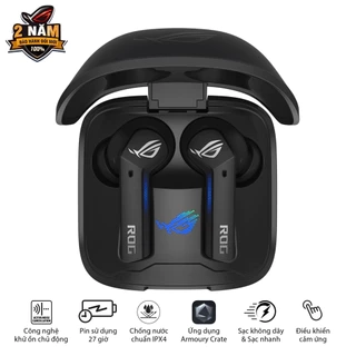 Tai nghe gaming ROG CETRA TRUE Wireless, chống nước IPX4, công nghệ khử ồn chủ động ANC - Hàng chính hãng