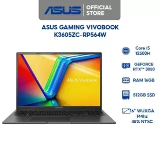 Laptop ASUS Gaming VivoBook K3605ZC-RP564W i5-12500H | RTX™ 3050 4GB | 16GB | 512GB | 16' | Win 11