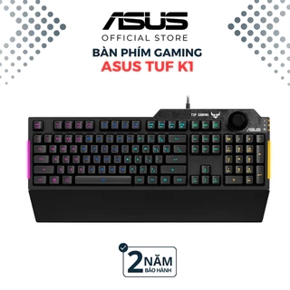 Bàn phím cơ quang gaming TUF GAMING K1 90MP01X0-BKUA00 Aura Sync Đệm tay tháo rời Chống nước 300 ml
