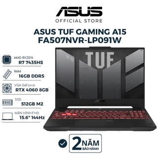 Laptop ASUS TUF Gaming A15 FA507NVR-LP091W Ryzen 7 7435HS | RTX 4060 8GB | 16GB | 512GB | 15.6" FHD 144Hz | Win 11 | Xám