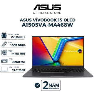 Laptop Asus Vivobook 15 OLED A1505VA-MA468W Core i5-13500H | 16GB | 512GB | Intel Iris Xe | 15.6" 2.8K | Win 11 | Đen