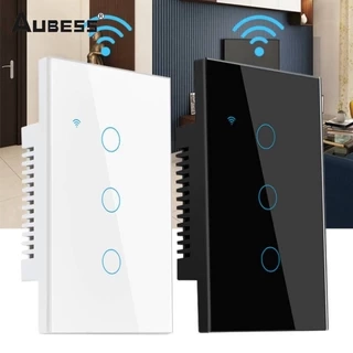 Aubess 1/2/3/4 Gang 2.4g Wifi Ứng dụng công tắc cảm ứng thông minh Điều khiển từ xa