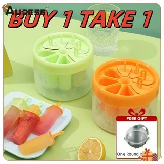 Aubess 【Mua 1 Tặng 1】Khuôn làm kem đông lạnh nhanh Hộp đựng kem que DIY Hộp đựng đá dễ tháo khuôn Máy làm đá mùa hè