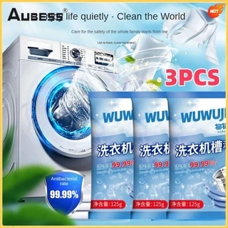 Nước giặt máy giặt Aubess 3 125g x10 - Diệt 99% vi khuẩn, Oxy hoạt tính, Dùng cho mọi loại máy giặt