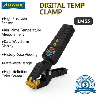 AUTOOL LM55 Kẹp kiểm tra nhiệt độ kỹ thuật số -50~150°C Hiển thị dữ liệu dạng sóng Cảm biến chính xác Đo nhiệt độ thời gian thực