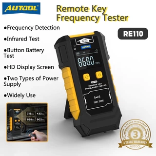 AUTOOL RE110 Chìa Khóa Điều Khiển Từ Xa Tần Số Bút Thử Chìa Khóa Xe Ô Tô Tần Số Bút Thử CR2032, CR2025 Cửa Tivi RF Hồng Ngoại Điều Khiển Từ Xa Kiểm Tra