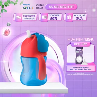 Philips Avent Bình Tập Uống Có Ống Hút Cho Bé 12 Tháng Tuổi 300ml