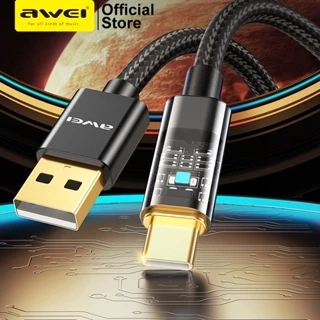 Dây sạc Awei CL-139 100W Sạc nhanh USB Type C Micro Phone Cáp bện nylon