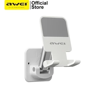 Giá đỡ điện thoại Awei X36 Treo tường Có thể điều chỉnh đa năng cho nhà bếp phòng tắm chính hãng