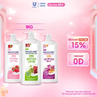 Sữa tắm dưỡng thể thiên nhiên trắng sáng da Hazeline 1kg