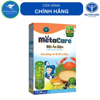 Bột ăn dặm Nutricare Metacare Cua mồng tơi bí đỏ olive (200g)