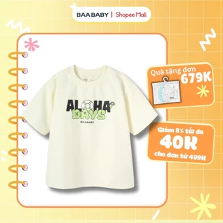 Áo Thun Bé Trai Cotton Form Rộng In Họa Tiết Khủng Long (1-10 tuổi) - BAA BABY - AT30N