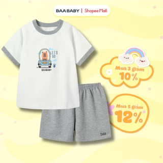 Đồ bộ cho bé trai tay ngắn, bộ ngủ bé trai từ 1 tuổi - 10 tuổi Baa Baby - B-BC-DB04N
